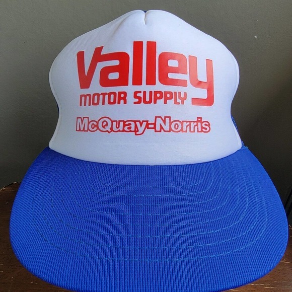 Vintage Valley Motor Supply Auto Parts McQuay Norris Trucker Hat Cap - Picture 2 of 8